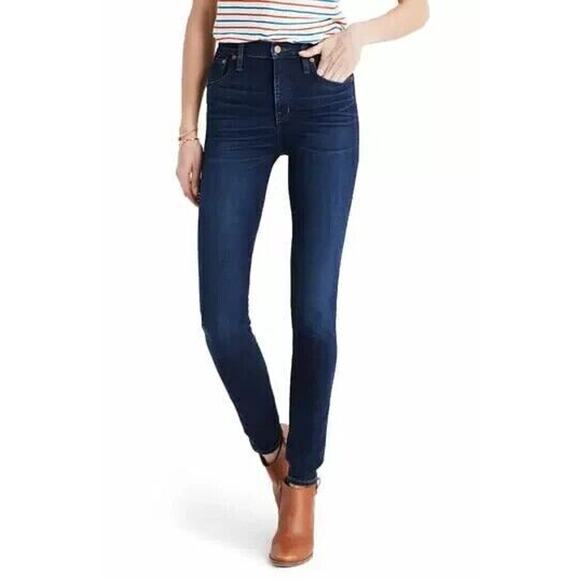Madewell Denim - Madewell Jeans Womens 23 Blue 10-Inch High Rise Skinny Jeans Hayes Wash